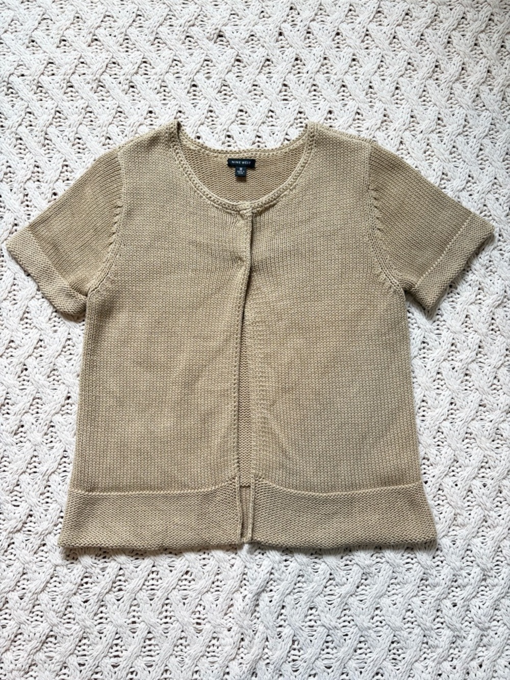 Nine West Short Sleeve Cardigan - Women’s Knit Cardigan